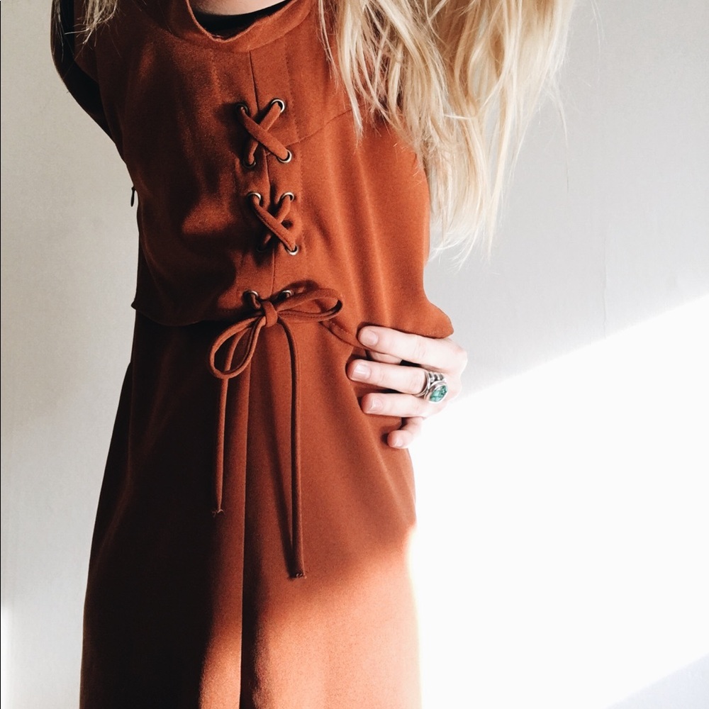 Brand new Glamorous dress, with lace up side.